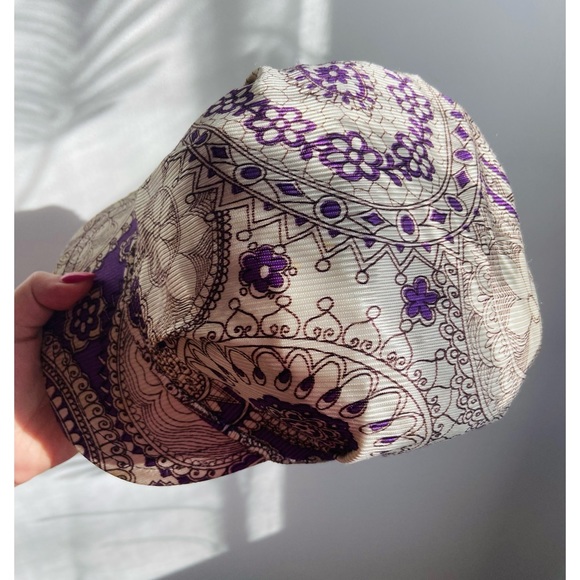 RARE 60s Deadstock True Hippie/Counterculture Psychedelic Mandala Newsboy Hat - Picture 3 of 7